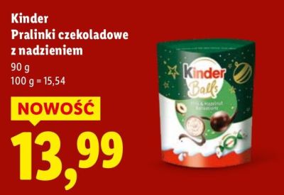 Pralinki czekoladowe z nadzieniem Kinder promocja