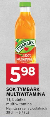Sok Tymbark multiwitamina promocja w Stokrotka