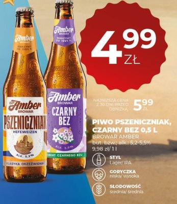 Piwo czarny bez 0,5 l promocja w Duży Ben