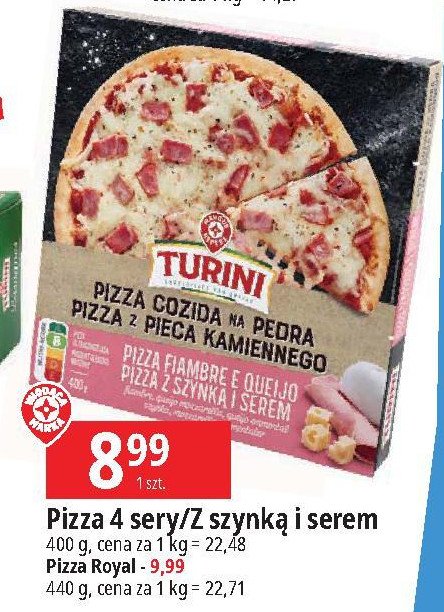 Pizza z szynk膮 Wiod膮ca marka turini promocja