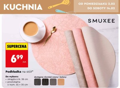 Podkładka na stół okrągła 38 cm promocja w Biedronka