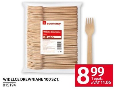 Widelce drewniane 100 SZT. economy promocja w Selgros
