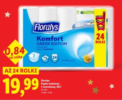 Papier toaletowy Floralys promocja w Lidl