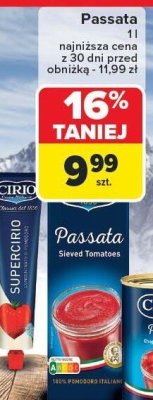 Passata przecier pomidorowy Cirio promocja w Carrefour