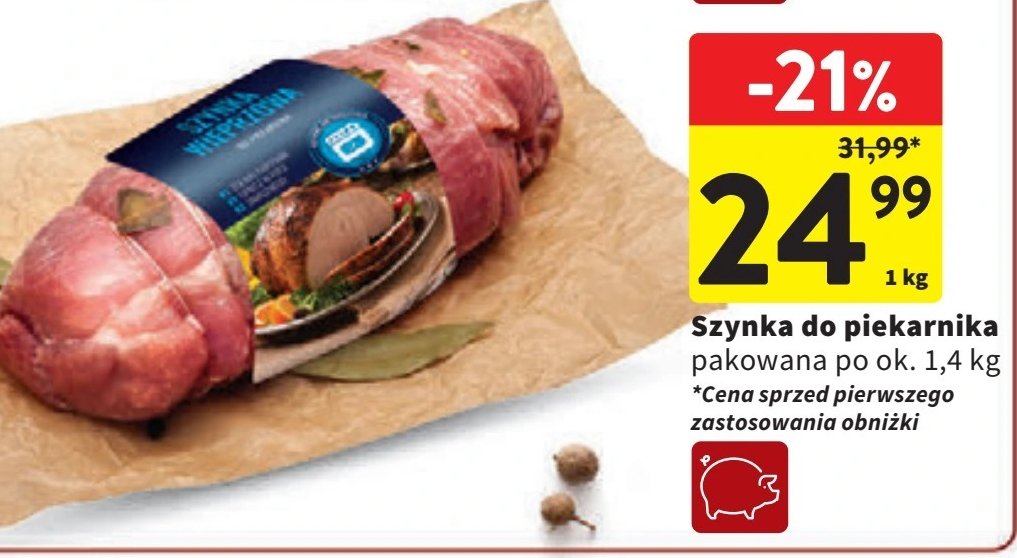 Szynka wieprzowa do piekarnika promocja w Intermarche