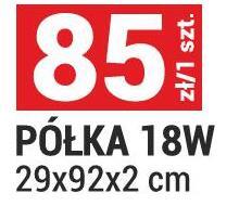 Półka 18W promocja w Merkury Market