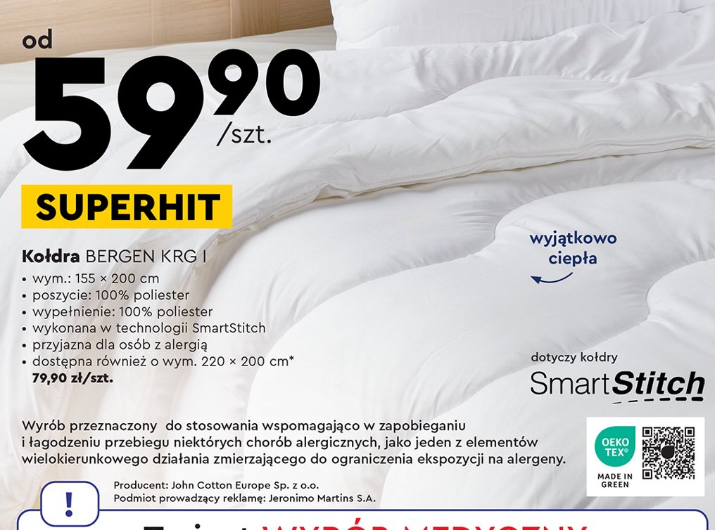 Ko艂dra bergen krg 220 x 200 cm promocja