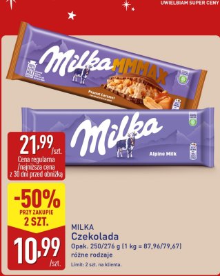 Czekolada Milka Mmmax Peanut Caramel promocja w Aldi