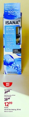 Serum do twarzy Isana hyaluron intense promocja