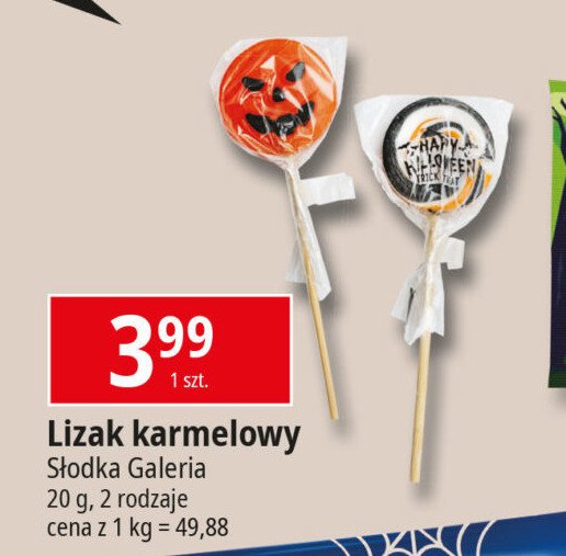 Lizak karmelowy Słodka galeria promocja