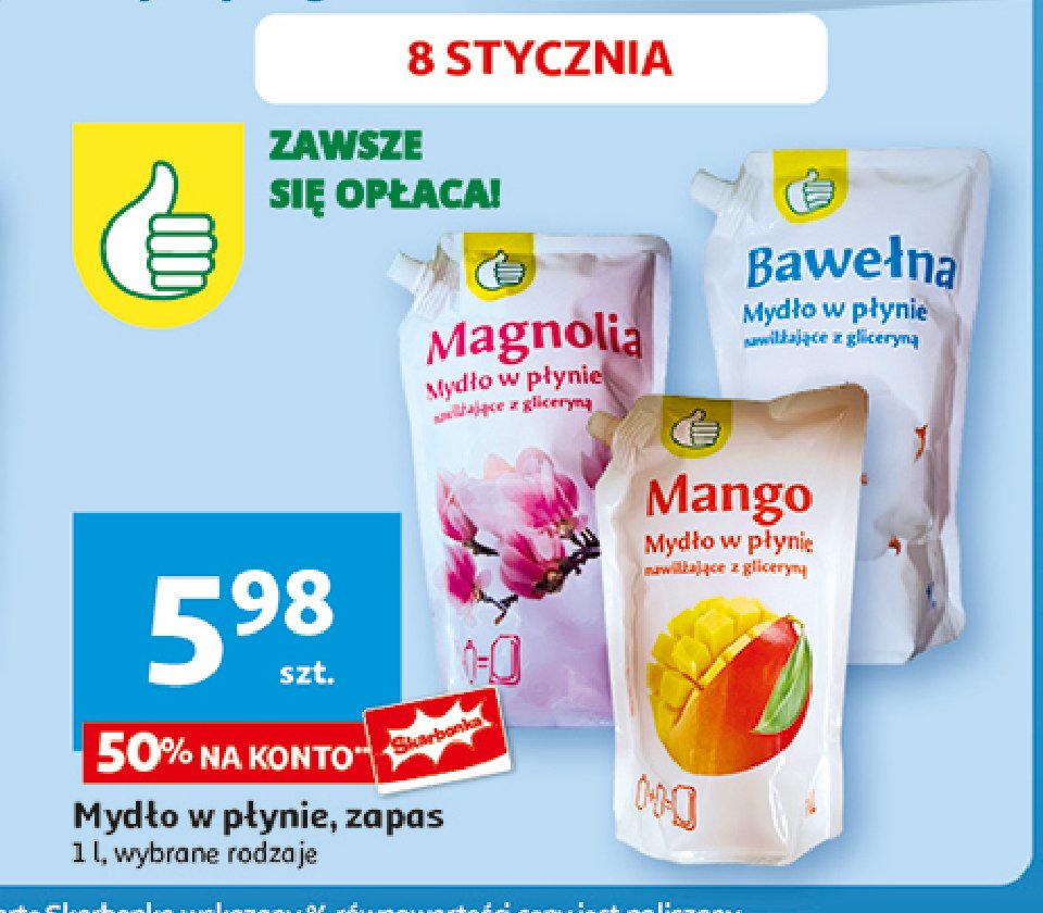 Mydło magnolia zapas Podniesiony kciuk promocja