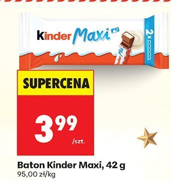 Baton Kinder Maxi, 42 g promocja w Biedronka