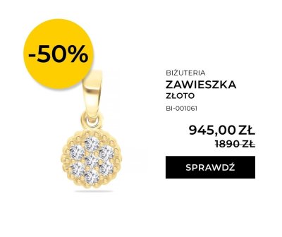 Zawieszka złoto promocja w Briju