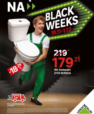 WC kompakt ZITA SENSEA promocja w Leroy Merlin
