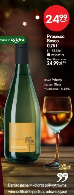Prosecco Bosco wino musujące 0,75l promocja w Żabka