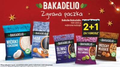 Bakalie Bakadelio wybrane rodzaje promocja w Delikatesy Centrum