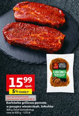 Kark贸wka grillowa parzona w posypce Soko艂贸w grill house promocja