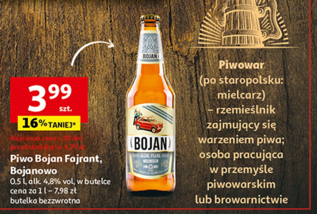 Piwo BOJAN FAJRANT promocja