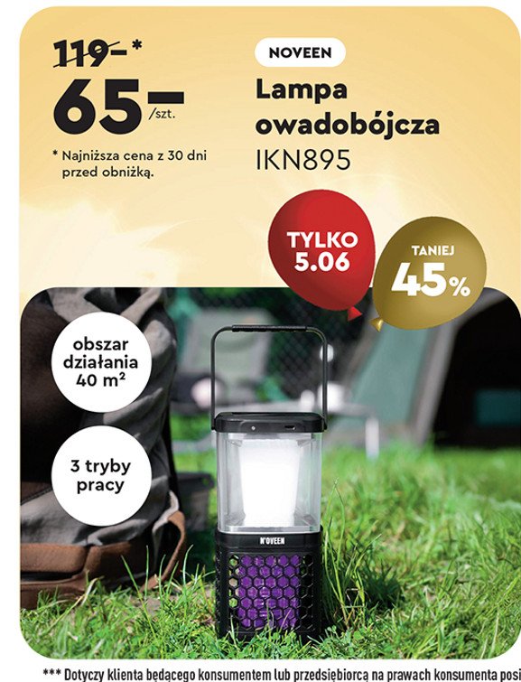 Lampa owadobójcza ikn895 N'oveen promocja