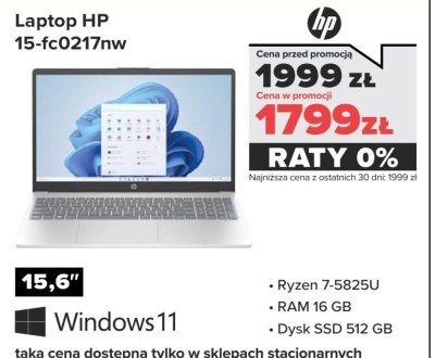 Laptop 15-fc0217nw promocja w NEONET