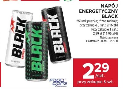 Napój energetyczny Black promocja w Stokrotka