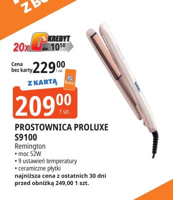 Prostownica Proluxe S9100 Remington promocja w Leclerc