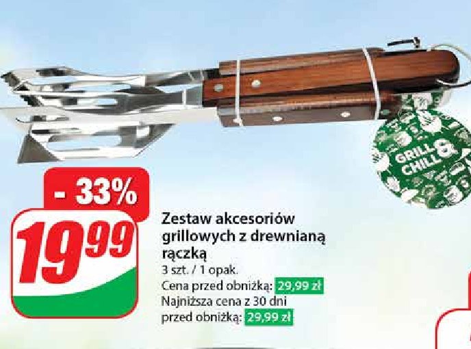 Zestaw akcesoriów z drewnianą rączką promocja