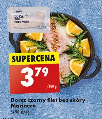 Dorsz czarny filet bez skóry Marinero promocja