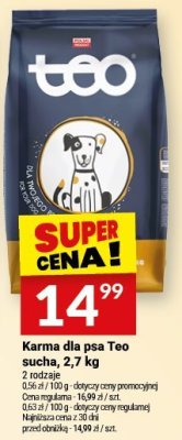 Karma dla psa Teo sucha 2,7 kg promocja w Twój Market