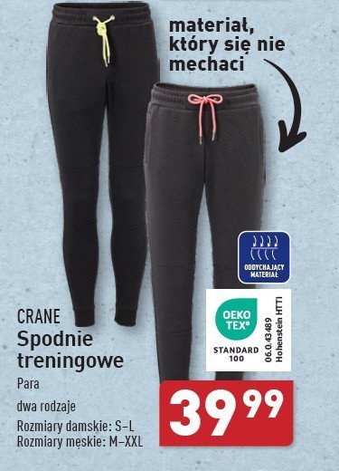 Spodnie treningowe damskie s-l CRANE promocja