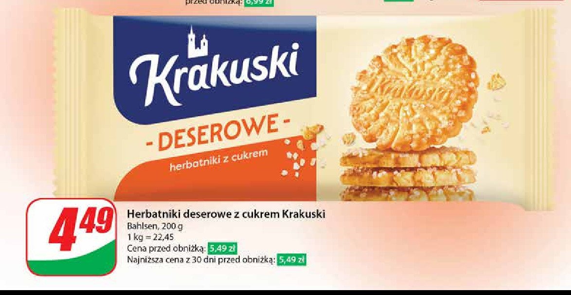 Ciastka deserowe Krakuski Krakuski bahlsen promocja