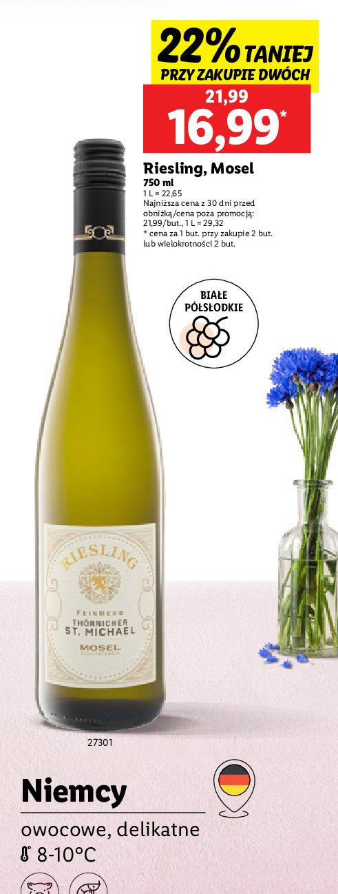 Wino MOSEL RIESLING promocja w Lidl