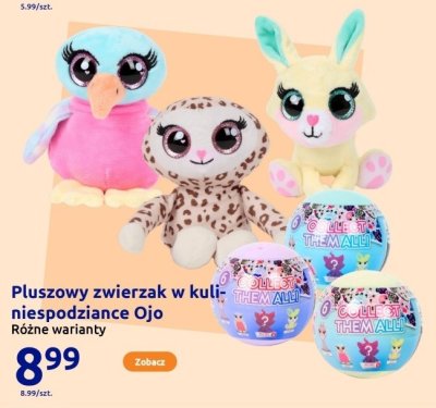 Pluszowy zwierzak w kuli-niespodzianka Ojo Różne warianty promocja w Action
