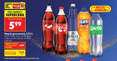 Napój gazowany Zero Cukru 1,75 L promocja w Biedronka