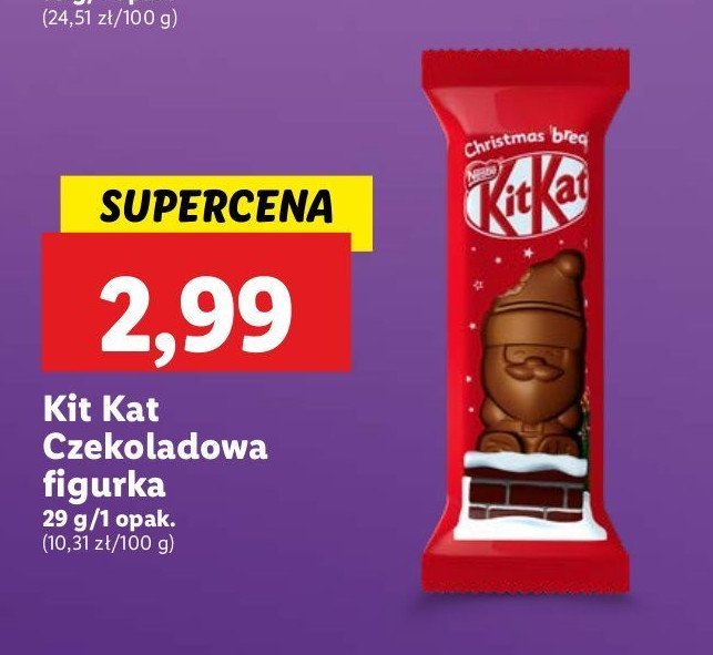 Baton santa claus Kitkat promocja