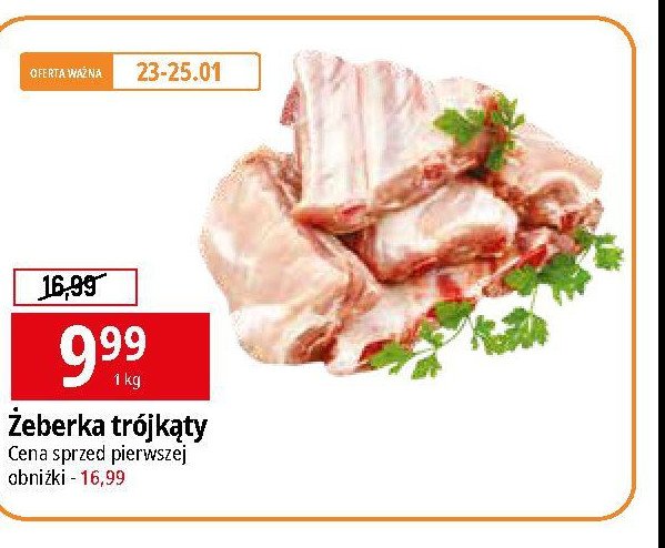 Żeberka trójkąty promocja