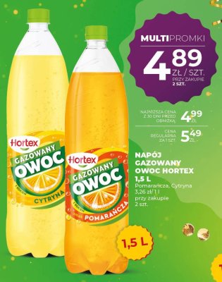 Napój gazowany Hortex Owoc Cytryna 1,5L promocja w Duży Ben