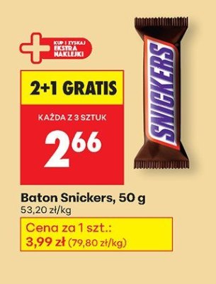 Baton Snickers promocja w Biedronka