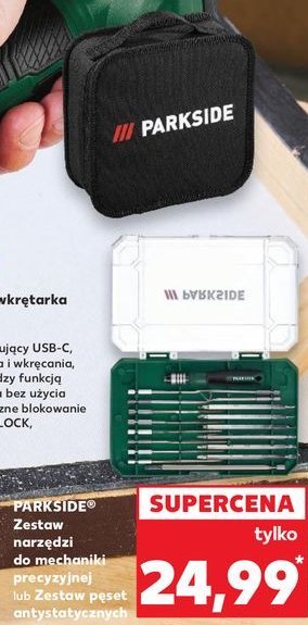 Zestaw narzędzi do mechaniki precyzyjnej Parkside promocja w Kaufland