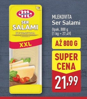 Ser salami Mlekovita promocja w Aldi