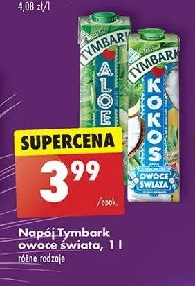 Napój aloe Tymbark owoce świata promocja