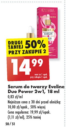 Regenerujące serum + krem odżywczy z ceramidami Eveline duo power promocja