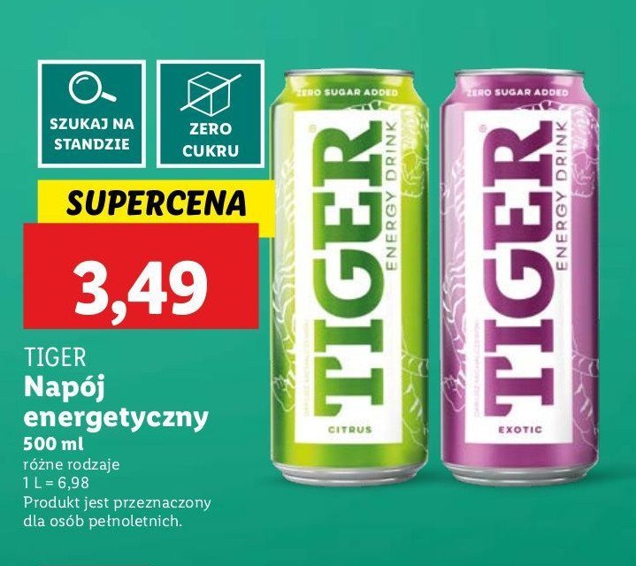 Nap贸j exotic Tiger energy drink promocja