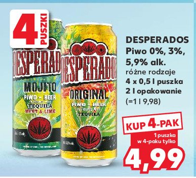 Piwo Desperados Grupa żywiec desperados promocja w Kaufland