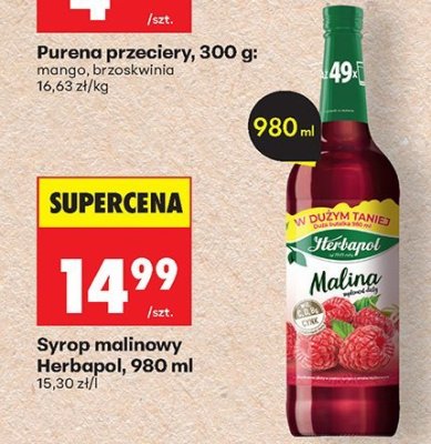 Syrop malinowy Herbapol promocja w Biedronka