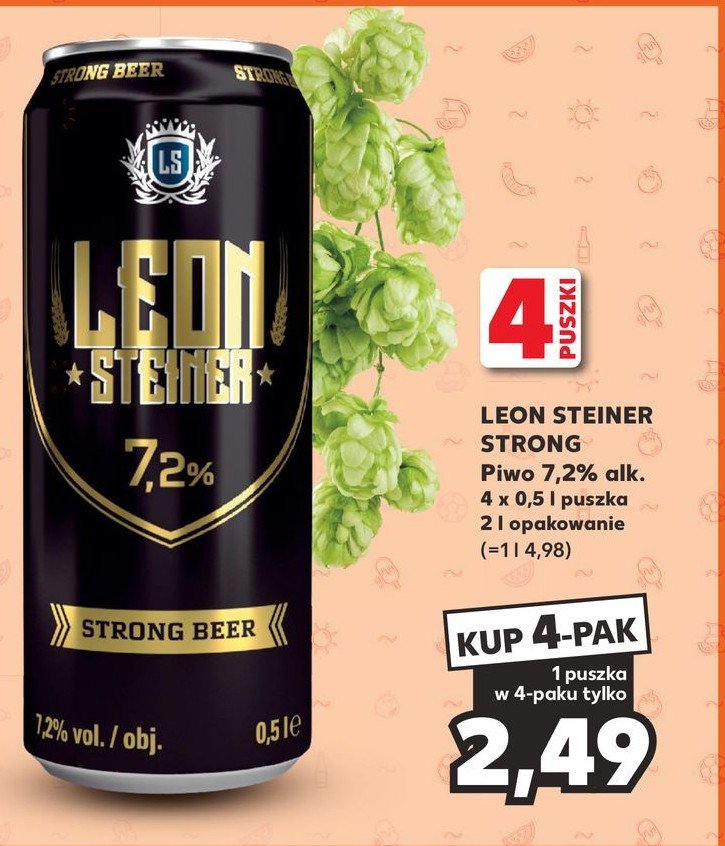 Piwo Leonsteiner strong promocja w Kaufland