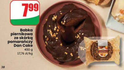 Babka piernikowa ze skórką pomarańczową Dan Cake promocja w Dino