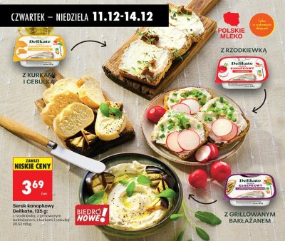 Serek kanapkowy z grillowanym bakłażanem promocja w Biedronka