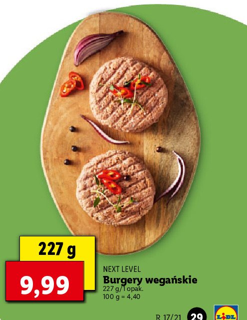 Burgery wega艅skie Next level promocja