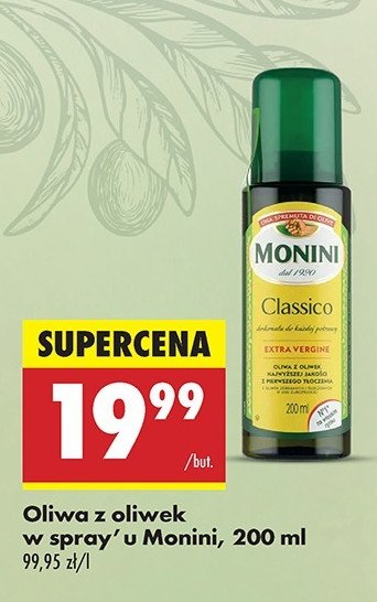 Oliwa z oliwek extra virgine spray Monini classico promocja